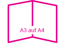 Falzkarte A3 auf A4